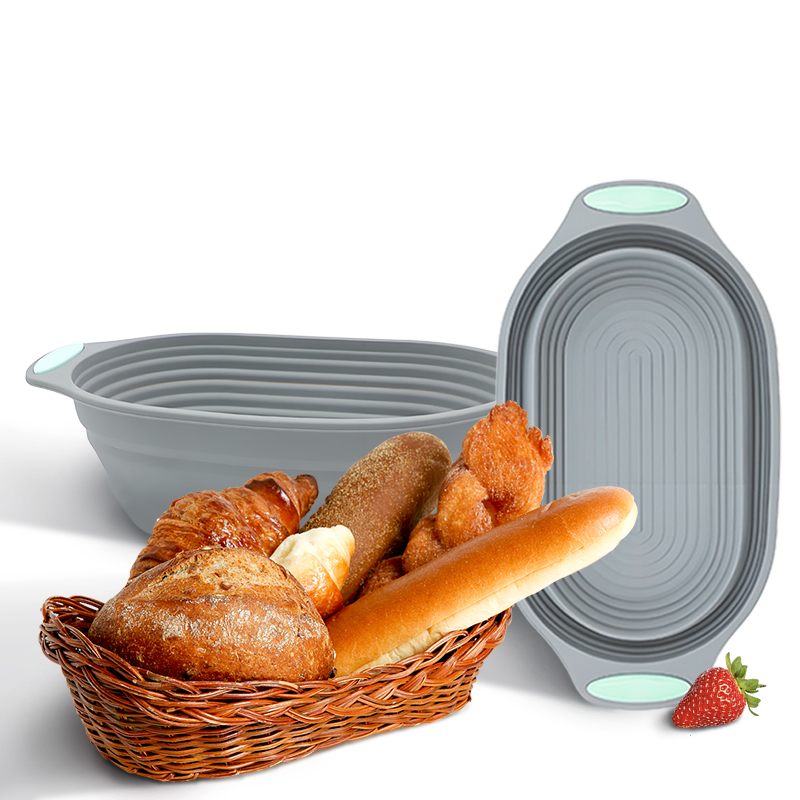 Commercial Kitchen Setup - 1PC Silicone Foldable Banneton Bread Proofing