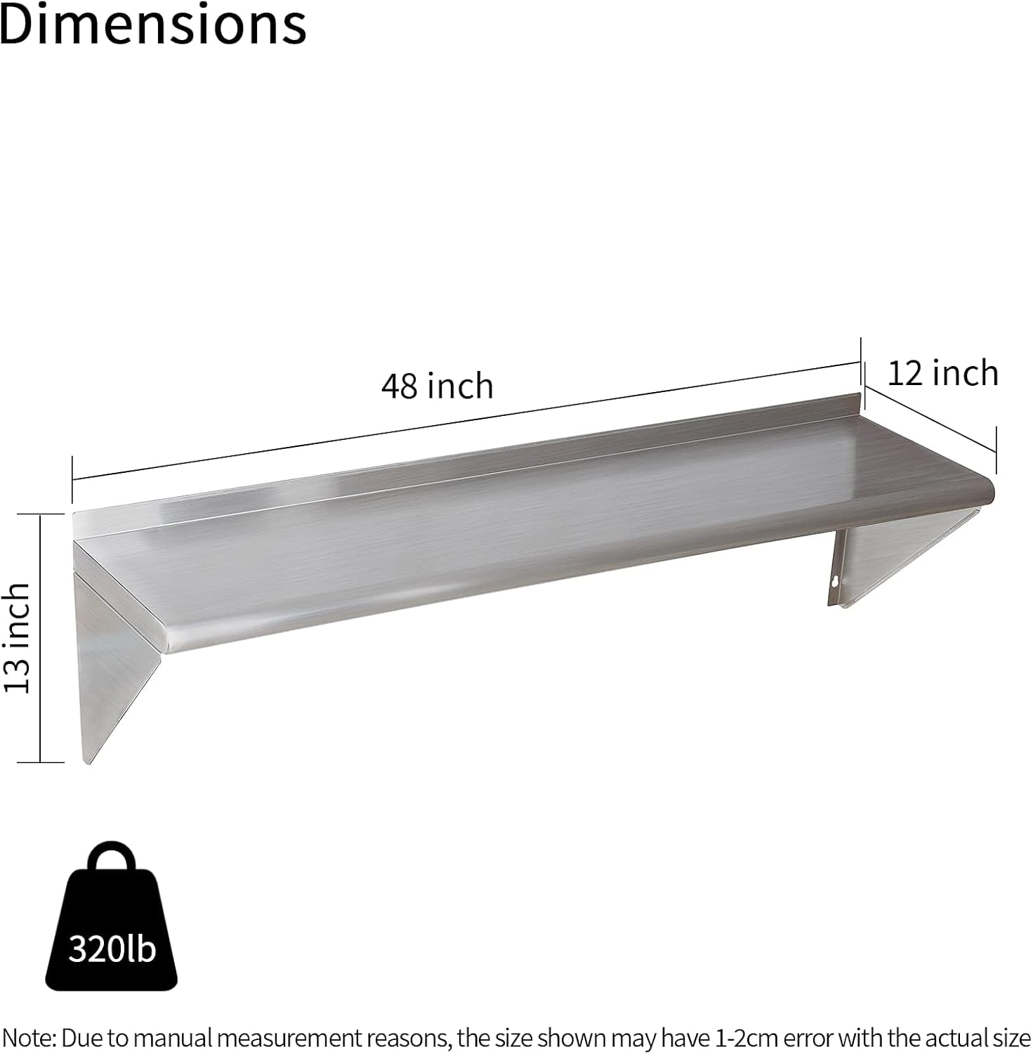 2 Pack Stainless Steel Shelf 1 - đánh giá và giá Wall Shelf Commercial Kitchen