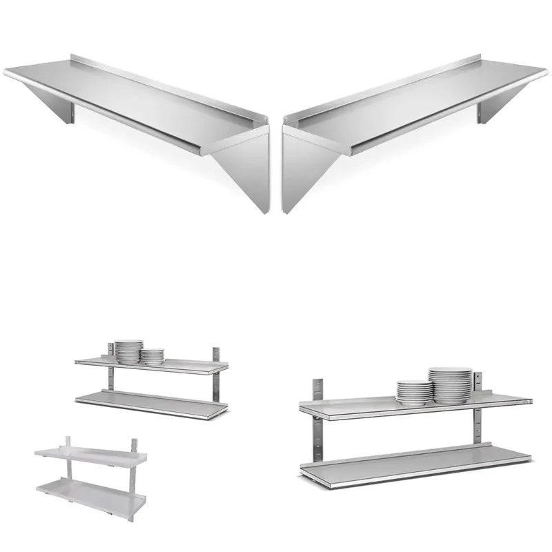 Custom 304 Stainless Steel Com - đánh giá và giá Wall Shelf Commercial Kitchen