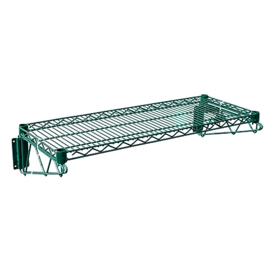 48x14 Epoxy-Coated Green Wire  - đánh giá và giá Wall Shelf Commercial Kitchen