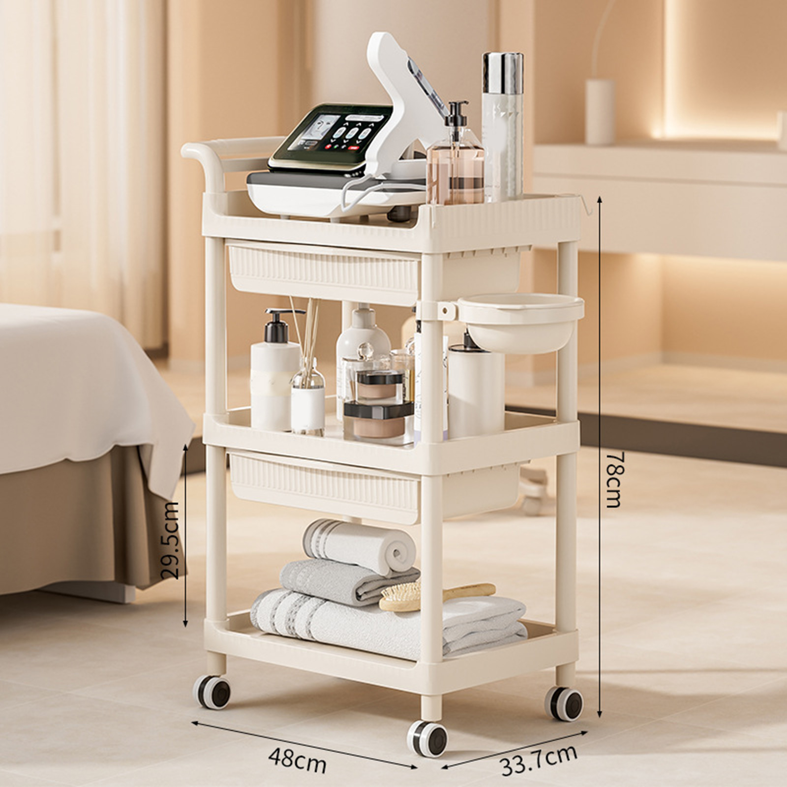 3 Tier Trolley Beauty Salon Sp - đánh giá và giá Commercial Kitchen Management