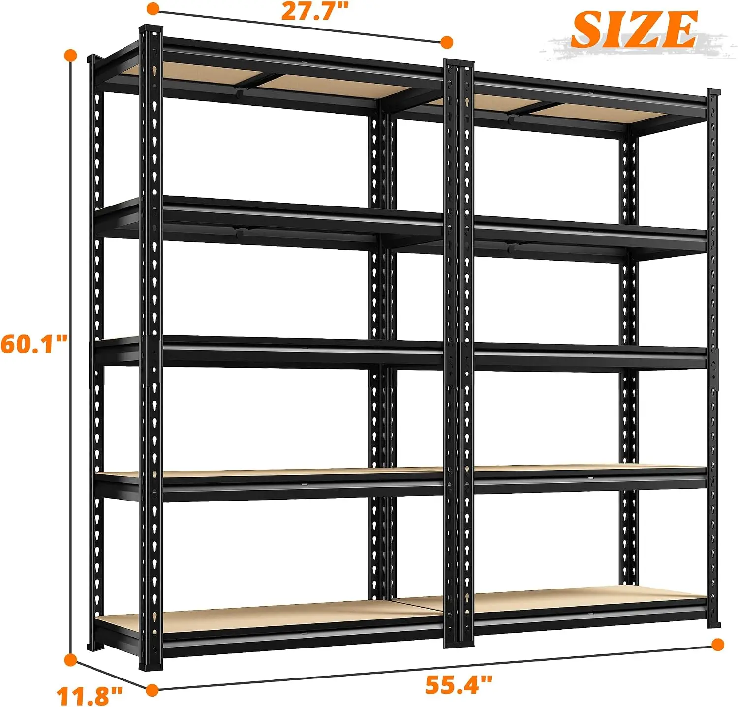 2PCS Storage Shelves,5 Tier Ga - đánh giá và giá Commercial Kitchen Warehouse
