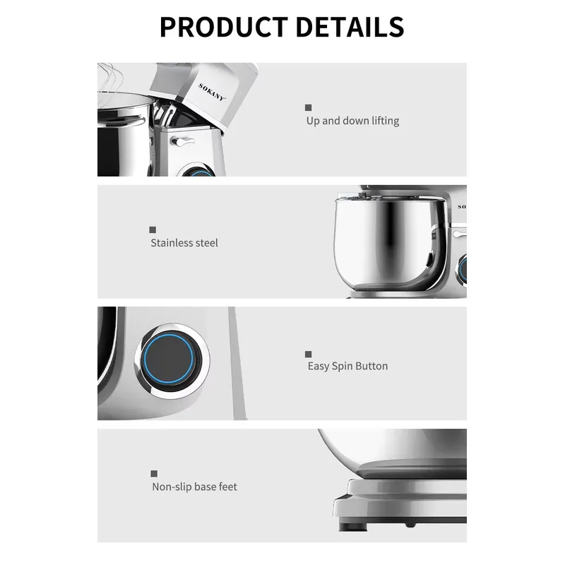 Sokany 269 High Quality Dough  - đánh giá và giá Dough Mixer Machine