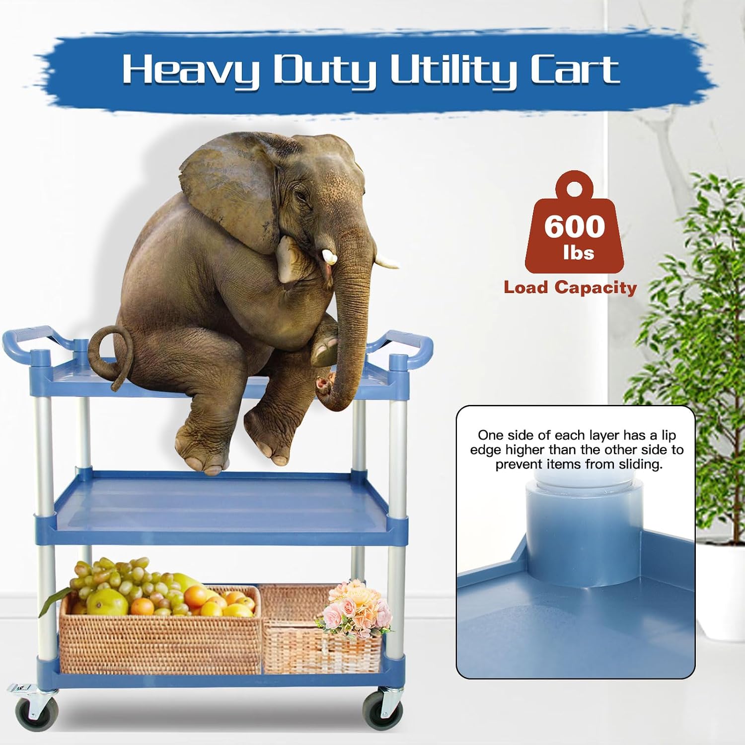 Large Heavy-Duty Grey Wheeled  - đánh giá và giá Commercial Kitchen Warehouse